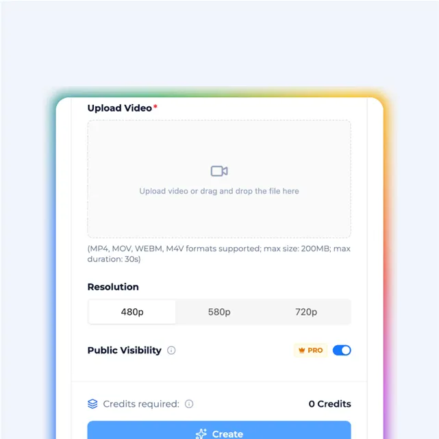 Preview and download AI-generated dancing character video animation