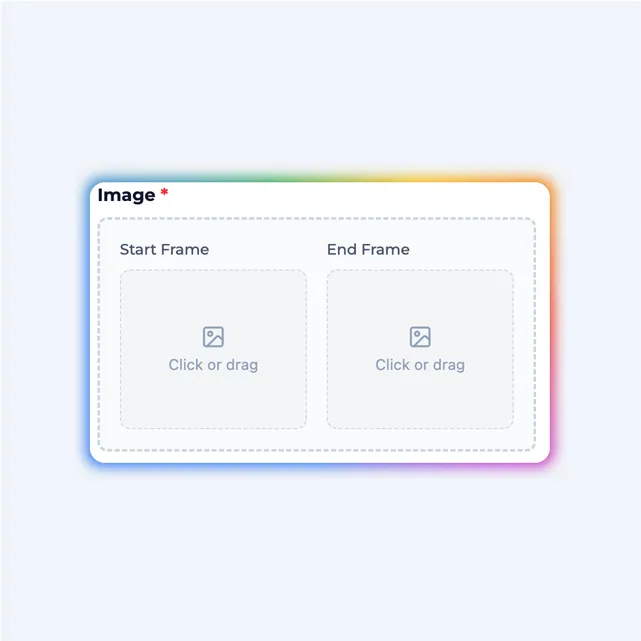 Upload interface for selecting photos to animate with AI image to video generator
